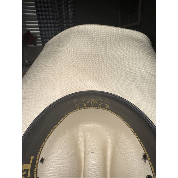 Twister 20X Mexico Straw Cowboy Hat Pre-owned Size 7 1/2 Western Classic - Picture 7 of 11